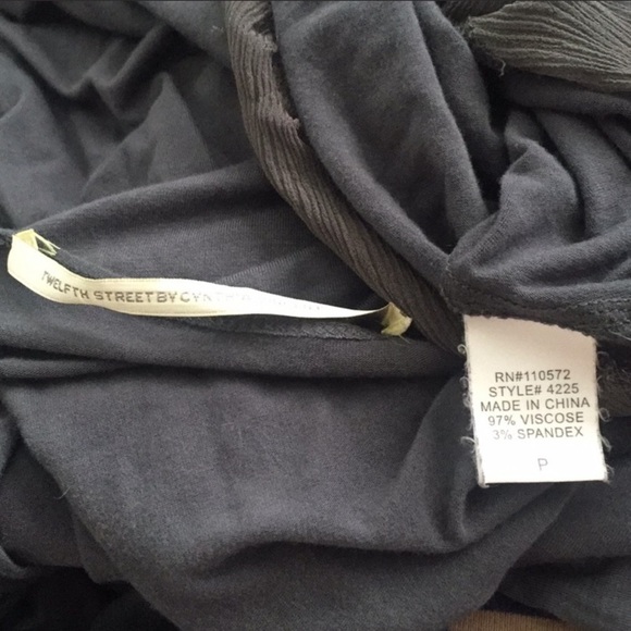 COPY - Twelfth Street Cynthia Vincent Gray tie back dress - Picture 7 of 8